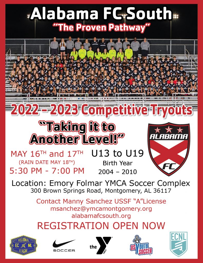 Alabama FC South – Montgomery, Alabama Premier Soccer Program